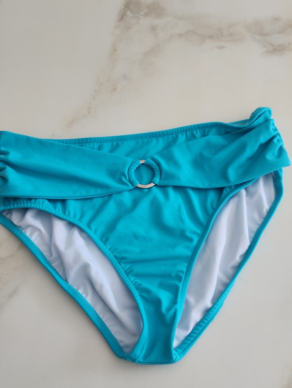 VENUS Turquoise Bikini Bottom with O-Ring Accent NWOT.